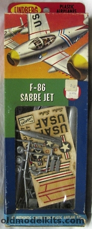 Lindberg 1/48 North American F-86 Sabre Jet, R505-98 plastic model kit